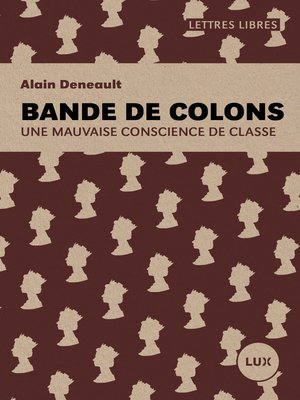 cover image of Bande de colons